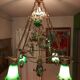 Very large art nouveau chandelier Murano (1 meter)