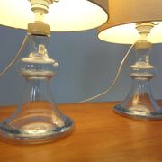 Glass table lamps by Michael Bang for Holmegaard, 1970s, set of 2.