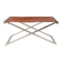 Tabouret en acier brossé et cuir cognac par Michael Christensen