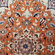 Vintage 1950s Persian Tabriz rug with silk highlights 84cm x 127cm