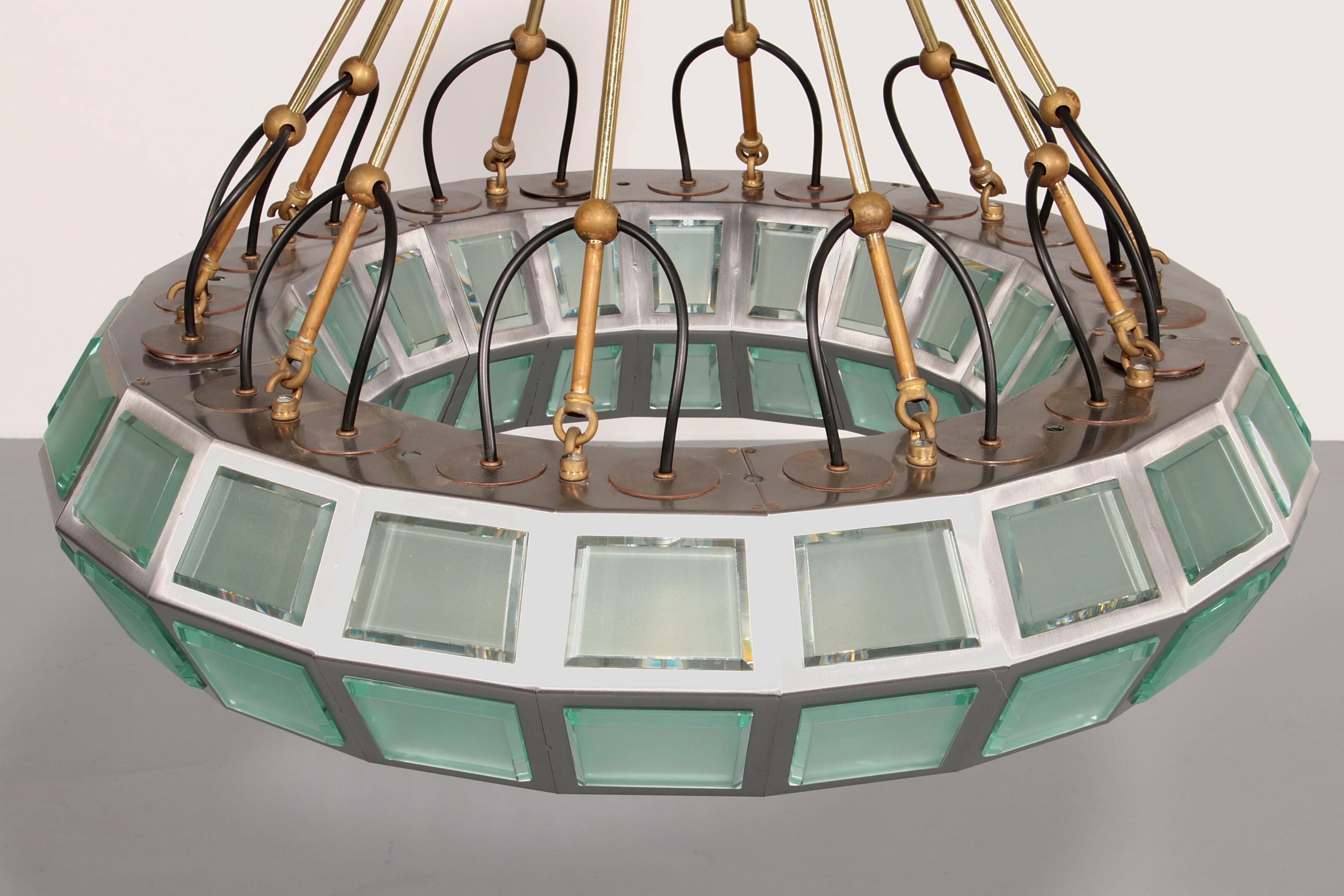 Max Ingrand chandelier for Fontana Arte Italy 1970