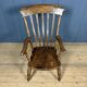 Brown English Windsor armchair with high back