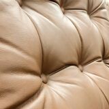 Tufted Leather Two-Seater Sofa by Johan Bertil for IKEA 1970s