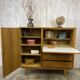Vintage wood/wicker cabinet