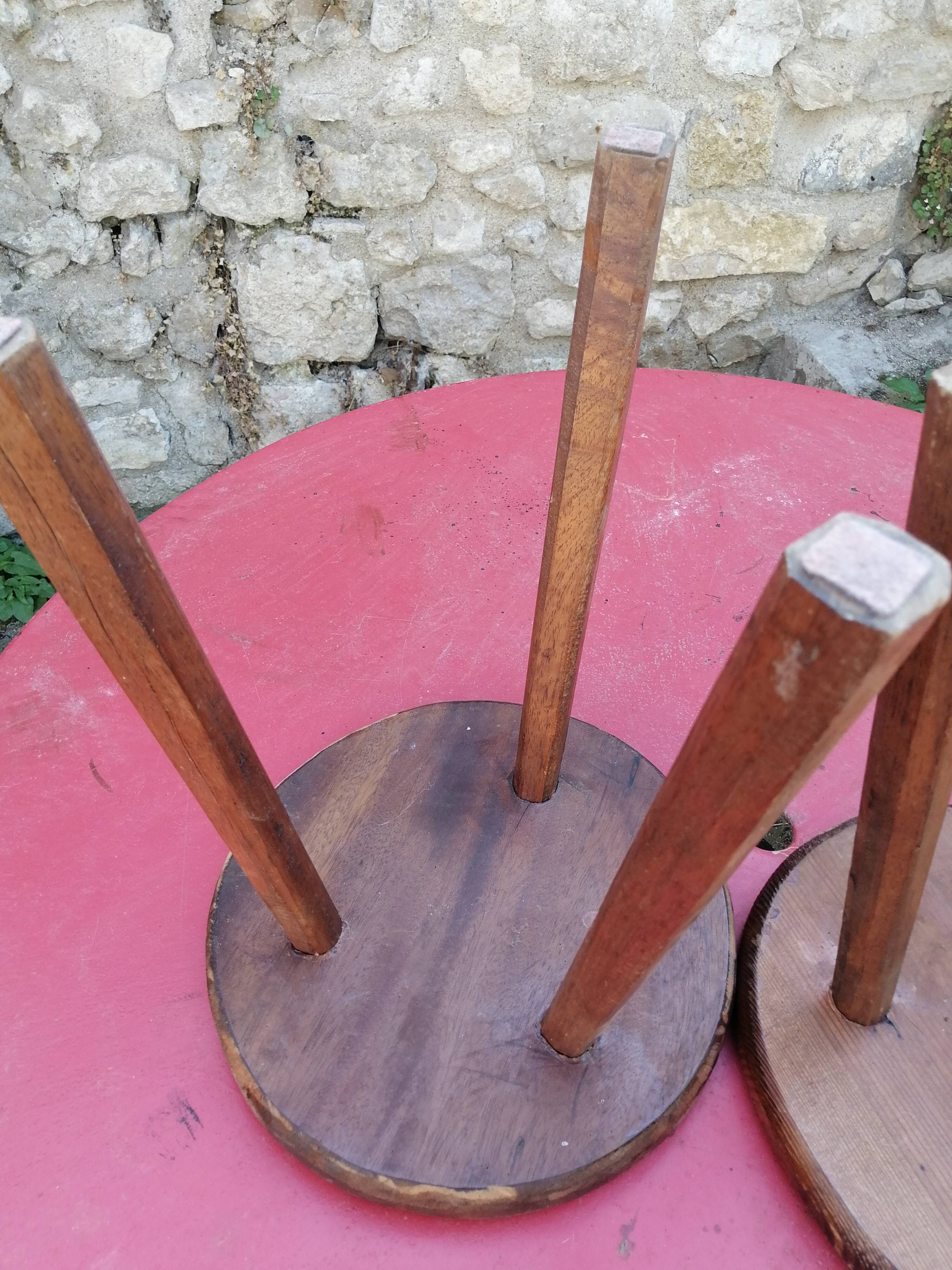 2 antique stools