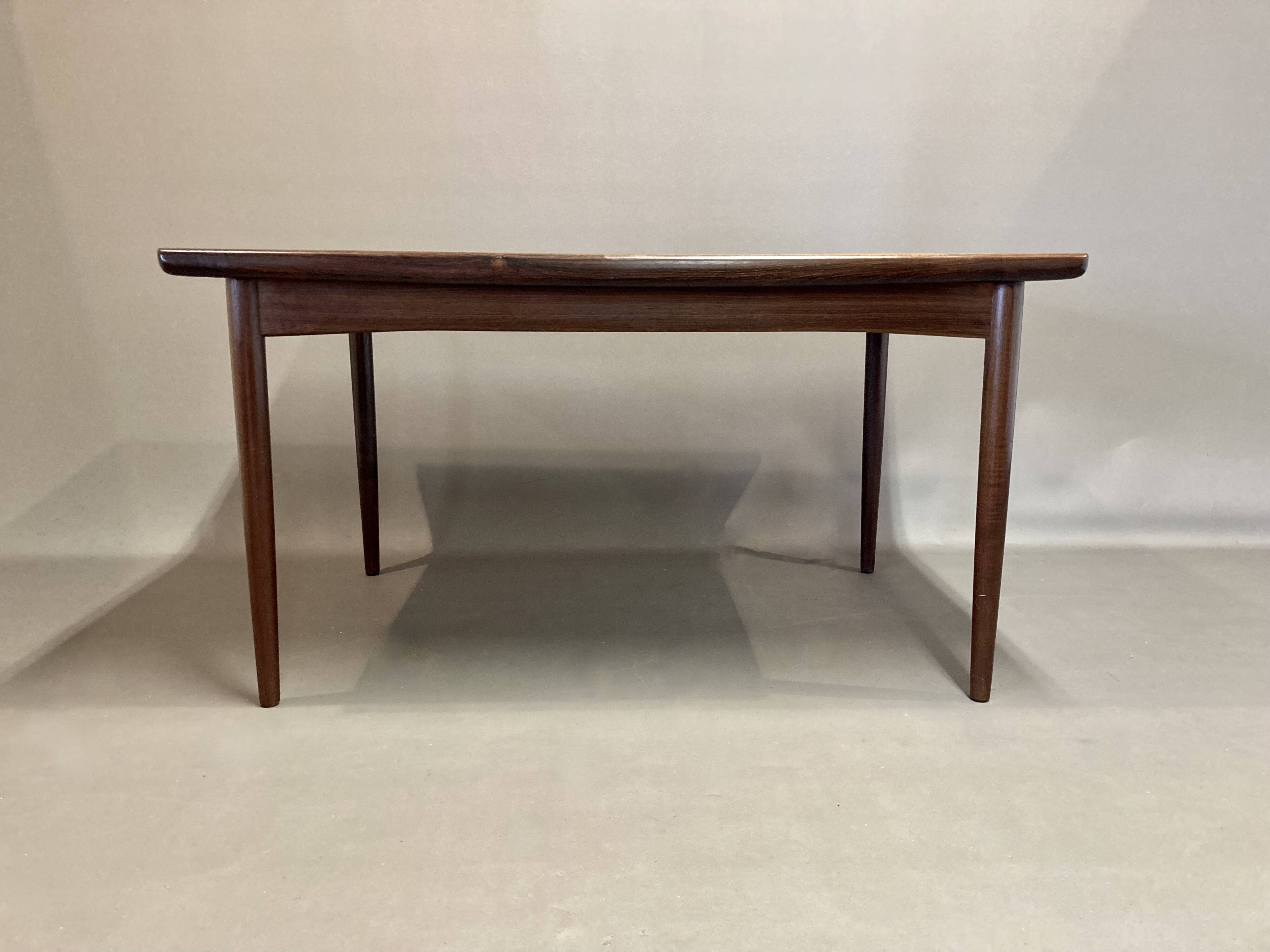 Rosewood extending high table "Scandinavian Design" 1950.