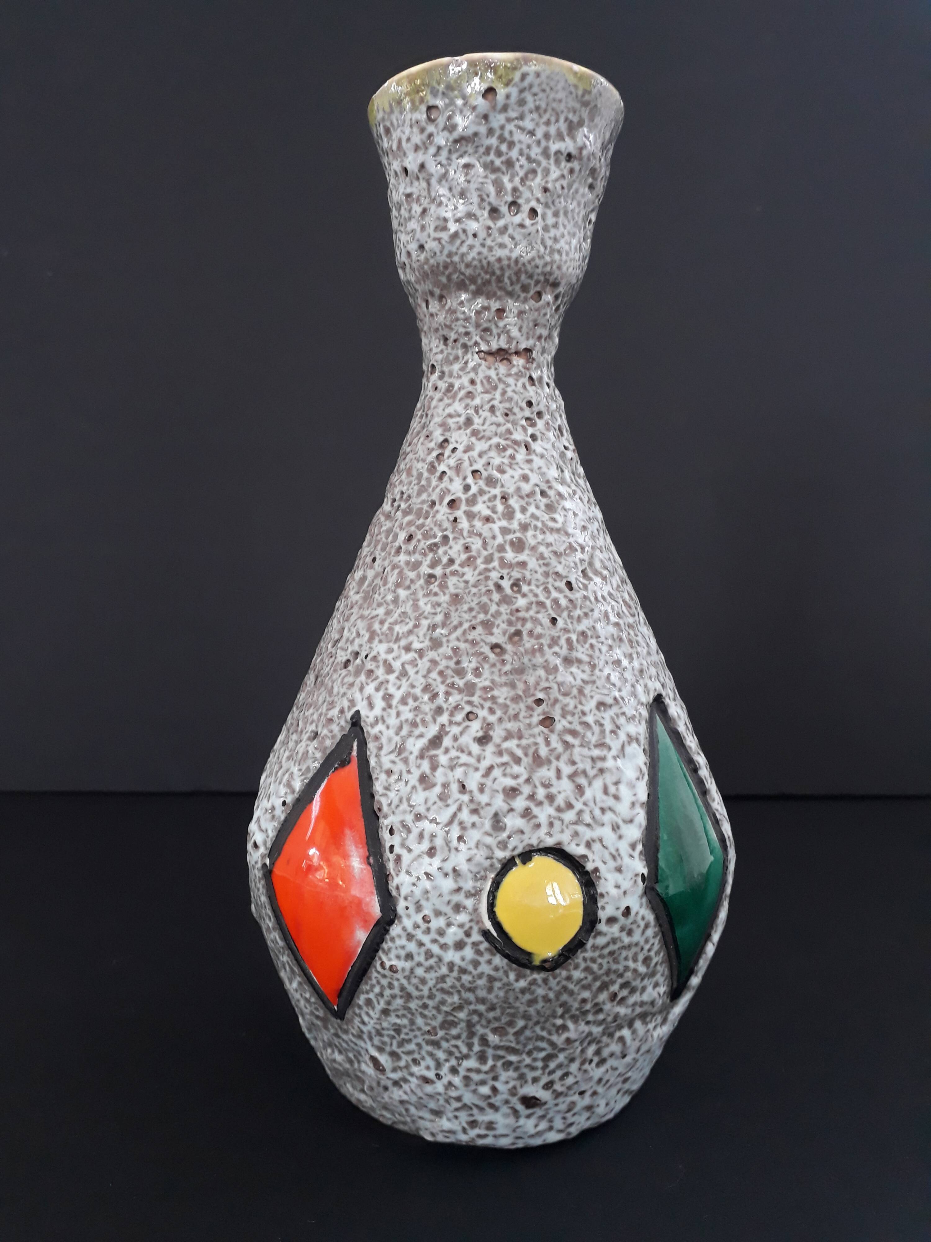 Vase soliflore céramique signé vallauris