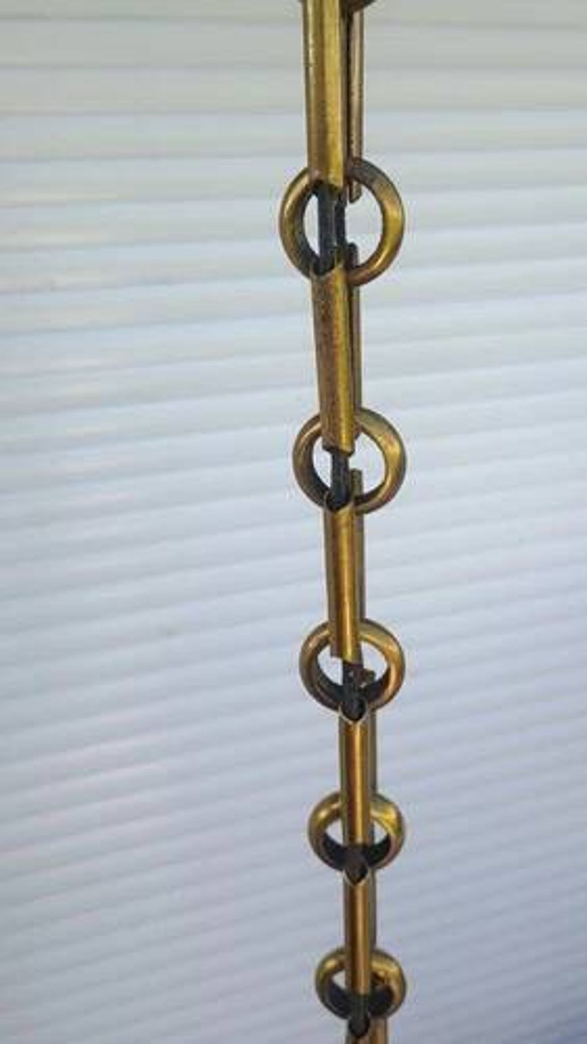 Magnificent Art Deco luminaire chandelier with 5 glass disc lights DLG SUBES ADNET LELEU
