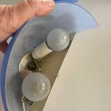 Appliques Italiennes en Verre Bleu Ensemble de 5