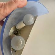 Appliques Italiennes en Verre Bleu Ensemble de 5