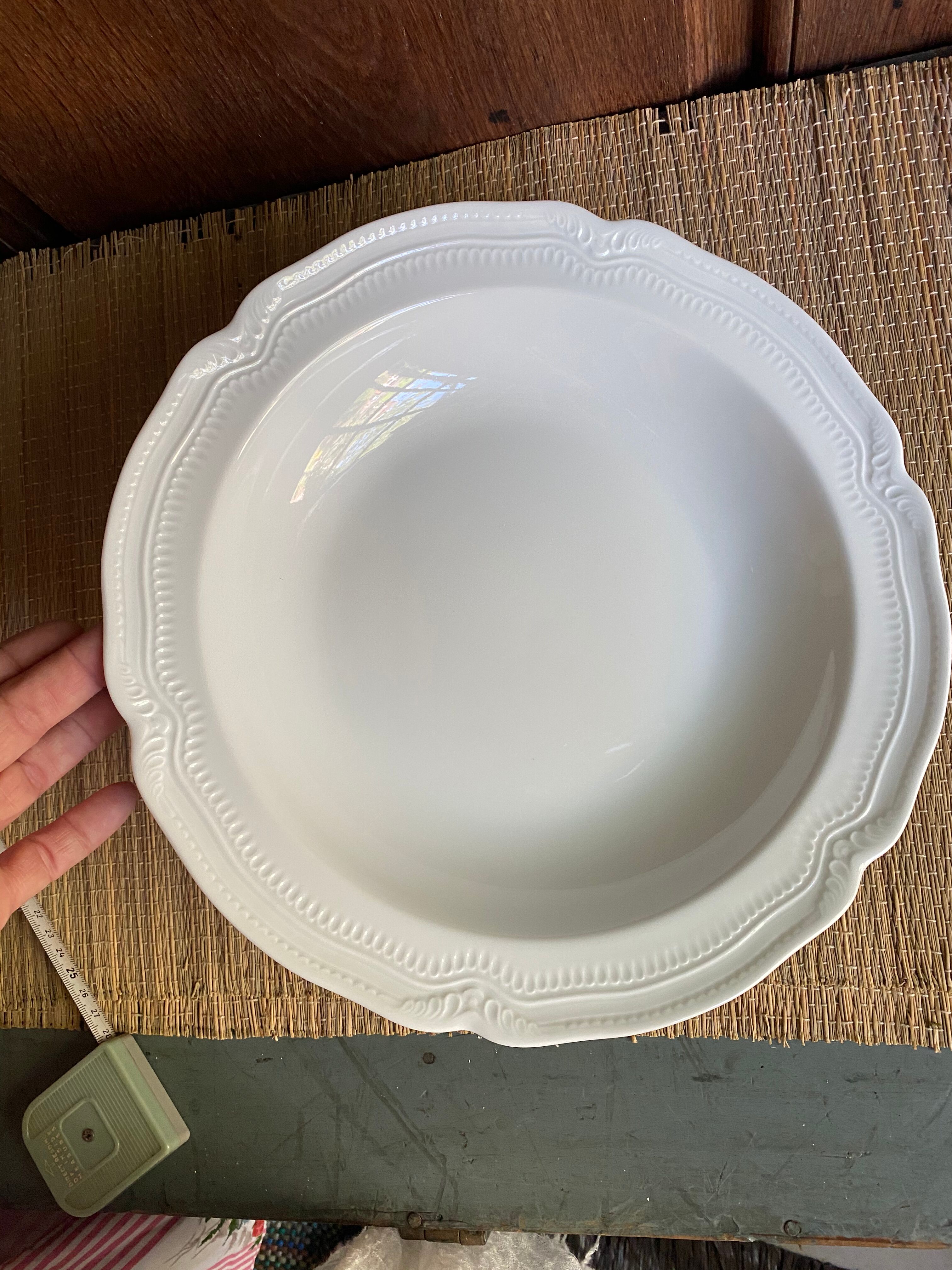 Lot of 3 plates of fine porcelain soup from Limoges de Bernardaud