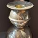 Set of 2 chrome Swedish chandeliers, 1960s style.