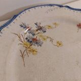 Grand Plat ancien faïence Creil et Monterau service OLGA