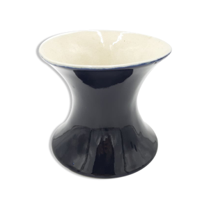 Vase en céramique bleu
