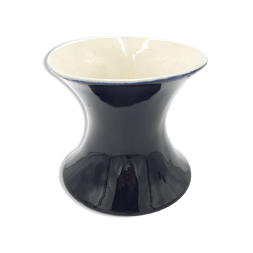 Ultramarine blue ceramic vase