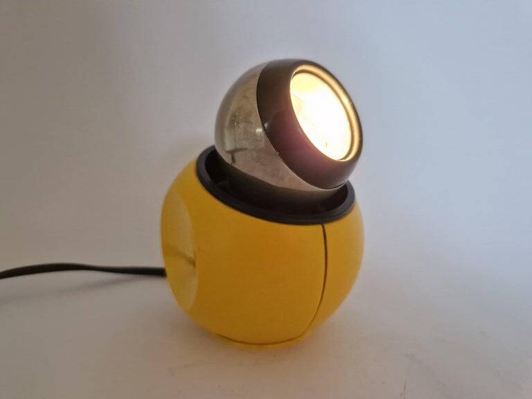 Rare Midcentury Table Magnetic Halogen Lamp AKA, Space Age, Germany, 1970s