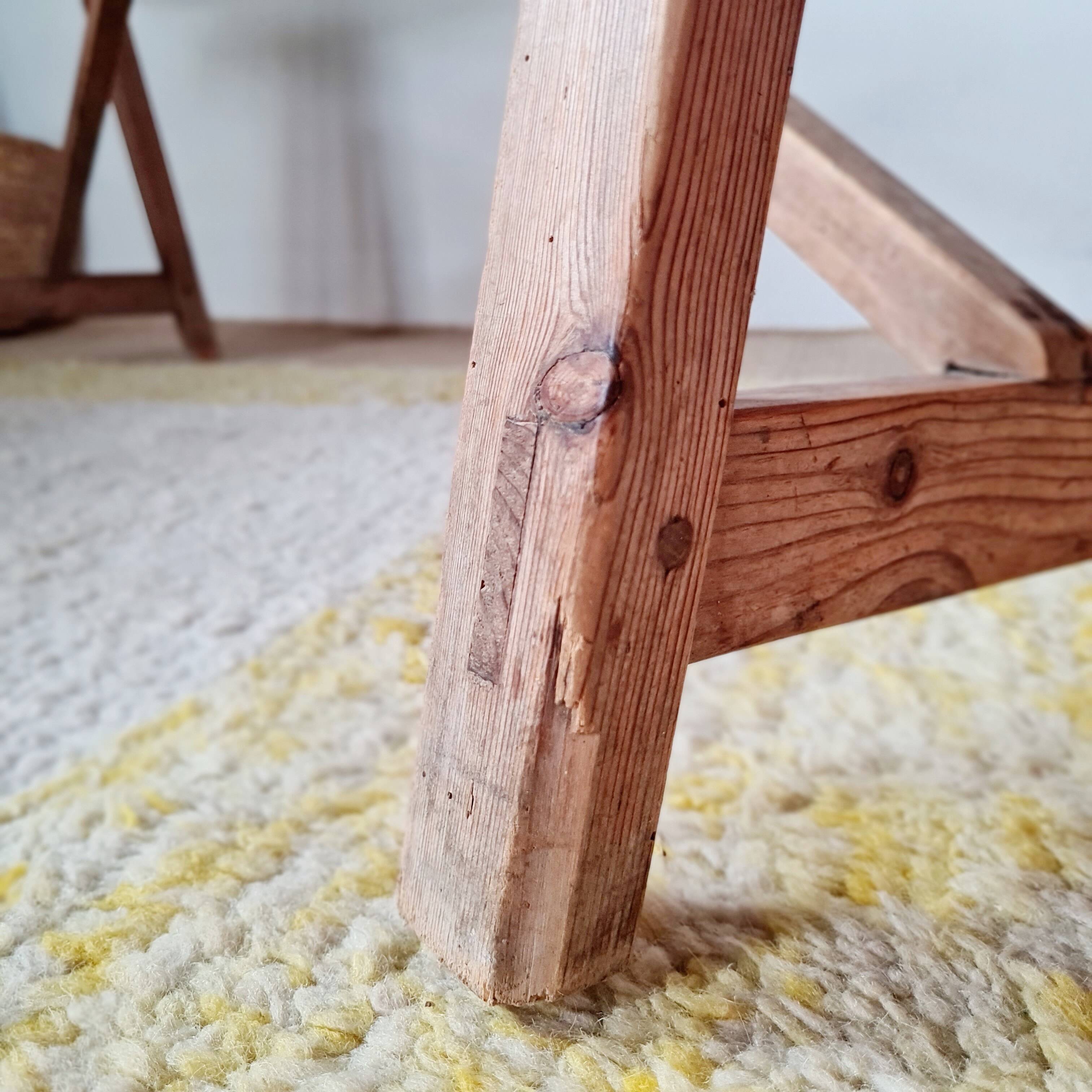 Old wooden farm bench L140