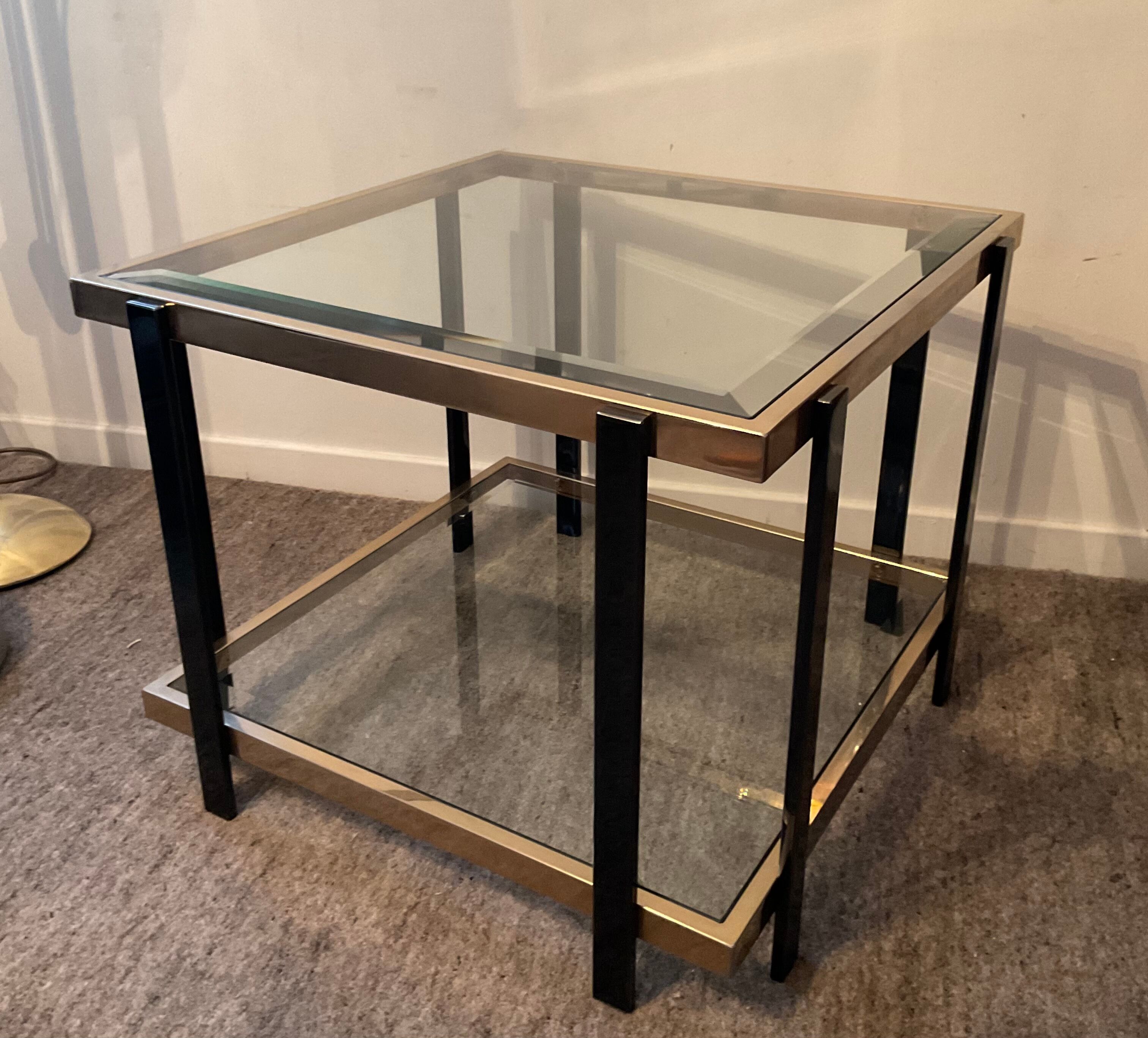 Belgo Chrom Hollywood Regency Coffee Table of the 70s