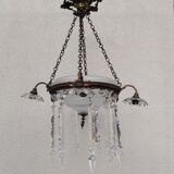 Art deco crystal hanging
