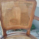 Louis XV caned armchair