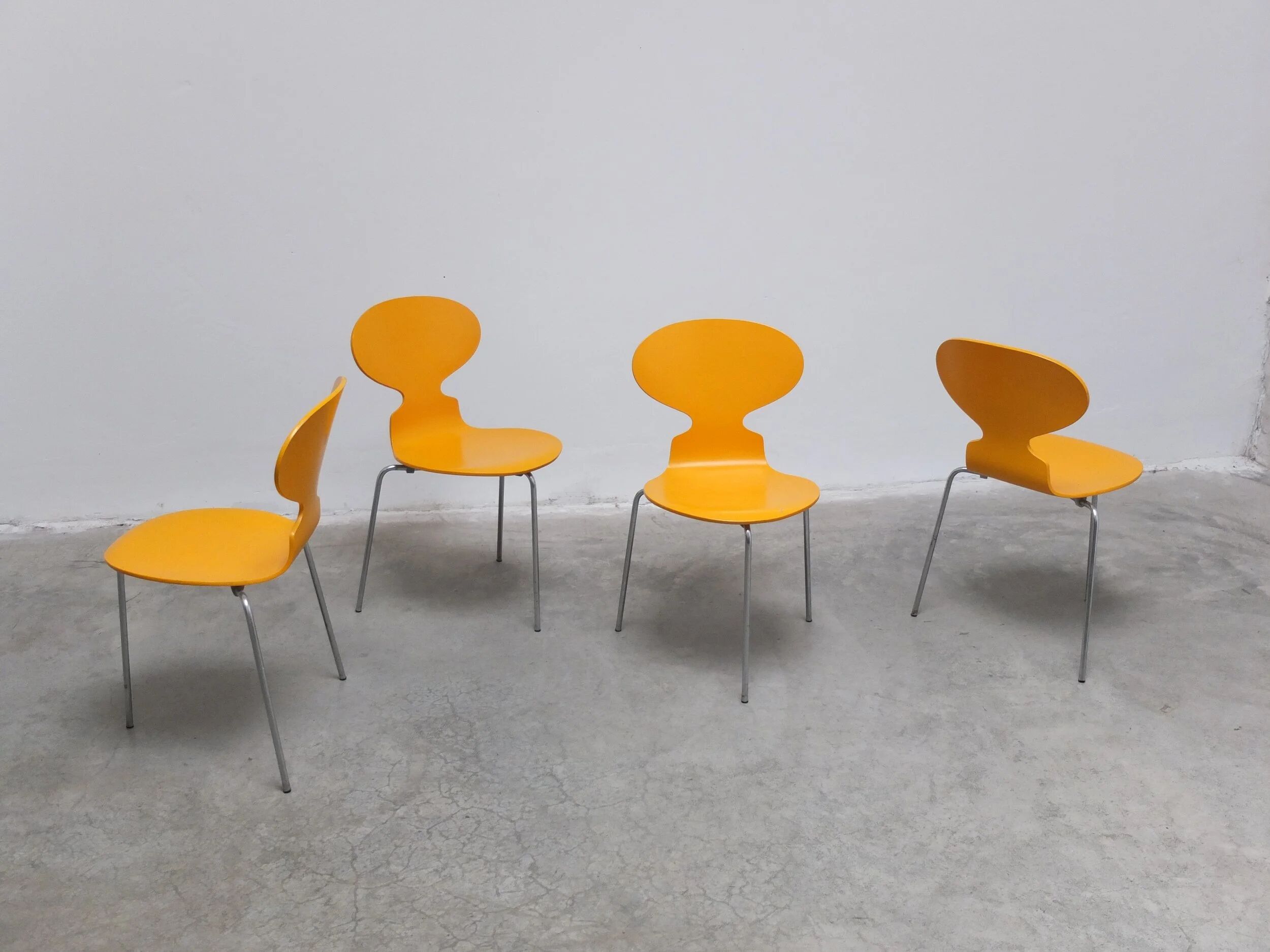 set of 4 'Ant' chairs by Arne Jacobsen for Fritz Hansen, 1974