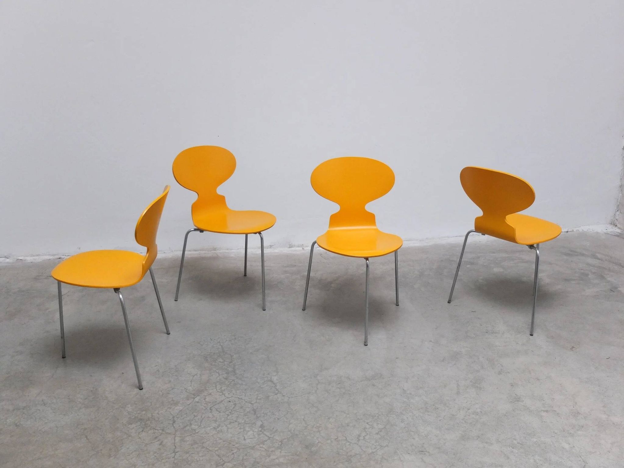 set of 4 'Ant' chairs by Arne Jacobsen for Fritz Hansen, 1974