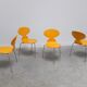 set of 4 'Ant' chairs by Arne Jacobsen for Fritz Hansen, 1974