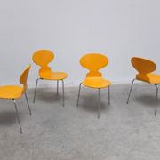 set of 4 'Ant' chairs by Arne Jacobsen for Fritz Hansen, 1974