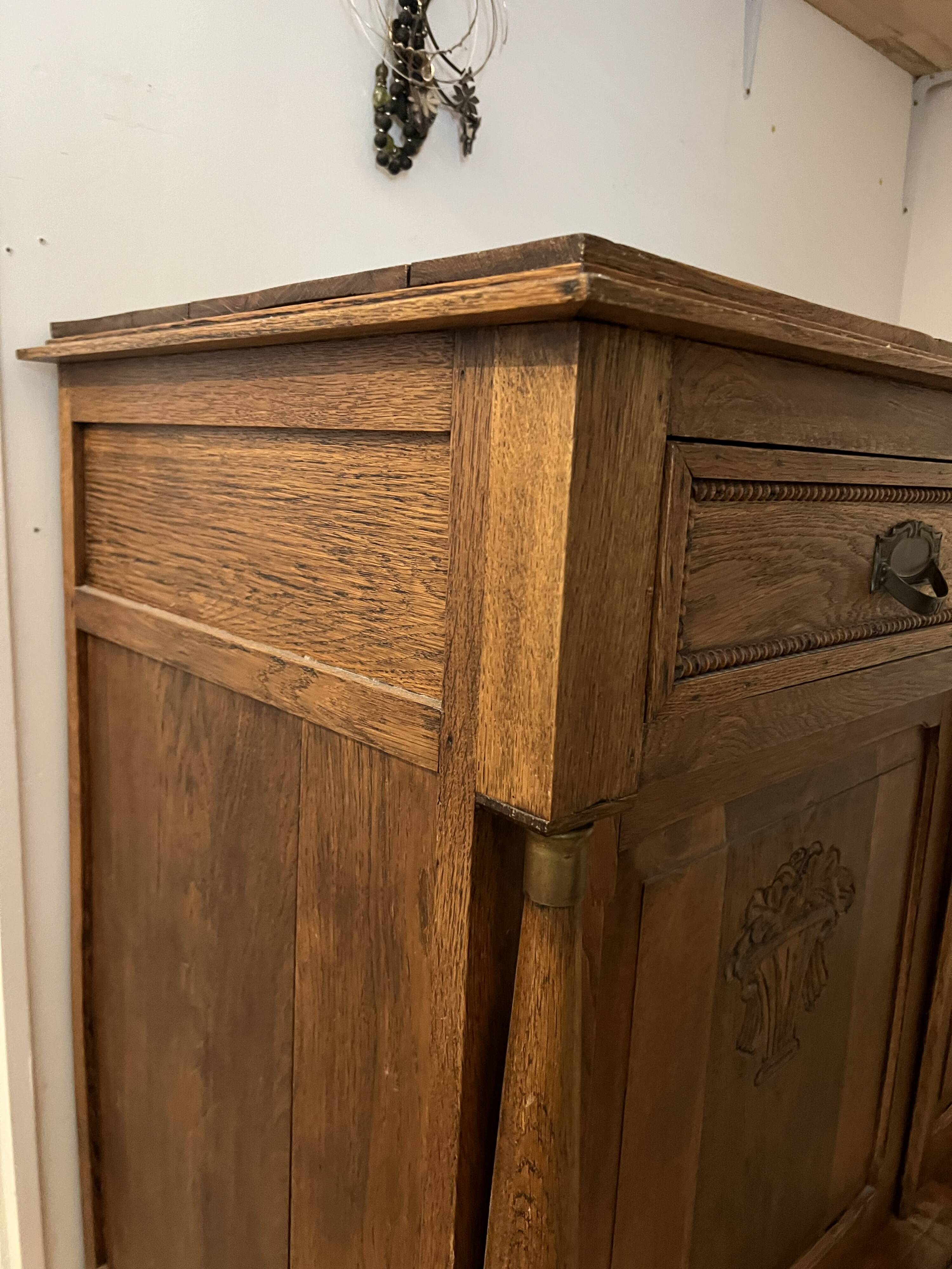Buffet 18th century louis xiii magnificent wooden storage cabinet