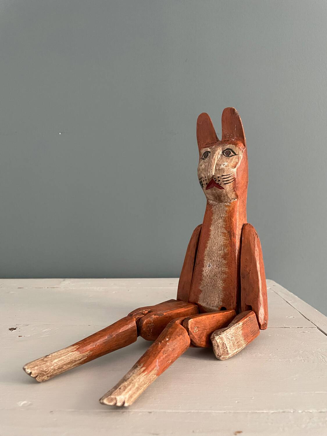 Old handcrafted wooden toy