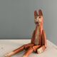 Old handcrafted wooden toy