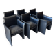 Ensemble de 6 chaises Break 401 par Mario Bellini pour Cassina