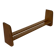 Vintage wooden wall shelve rack bookshelf in wood minimalist