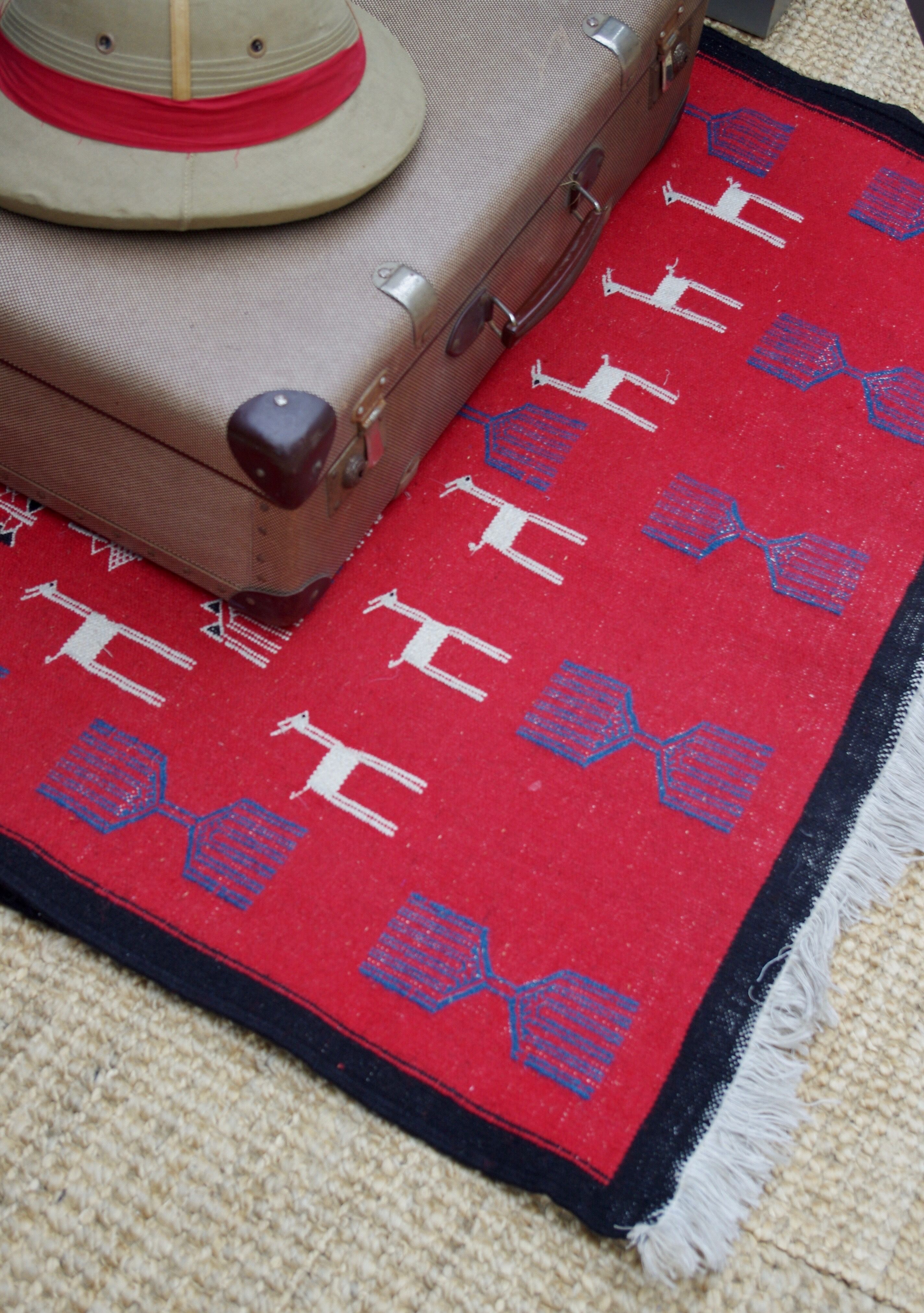 Tapis ethnique Pérou Inca 106x100cm