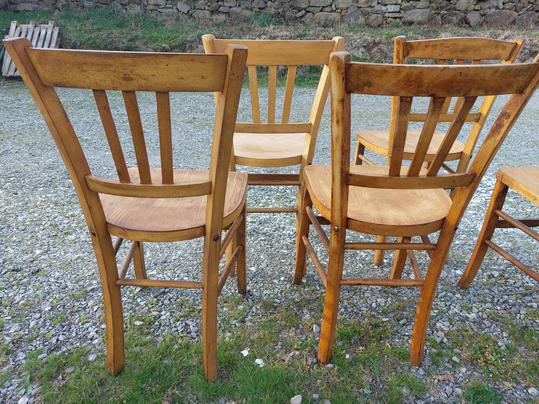 5 bistro chairs, brand Luterma France