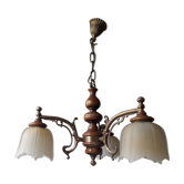 Vintage 3-spoke chandelier