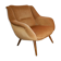 Armchair sculptural vintage 50s copper and restored