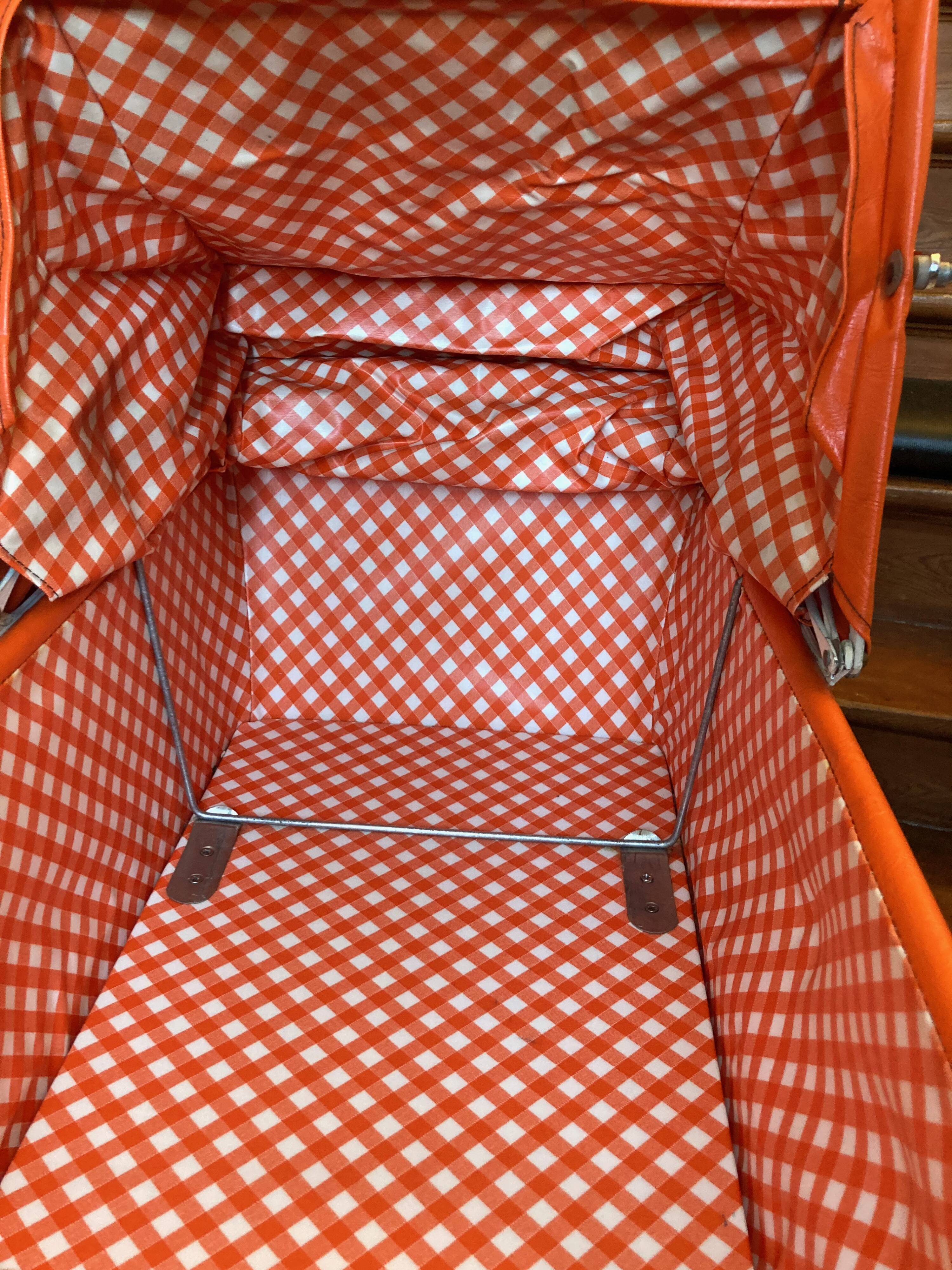 Vintage landau orange and chrome around 1970