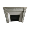 Carrara marble fireplace