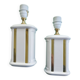 Pair of vintage ceramic wall sconces