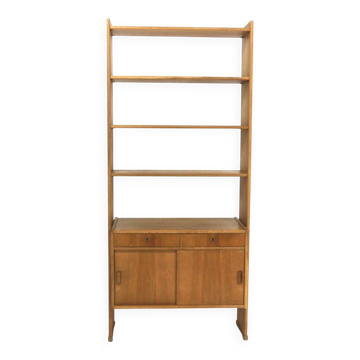 Bibliothèque scandinave en chêne, Suède, 1960