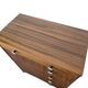 Vintage wooden drop-leaf cabinet / shoe cabinet