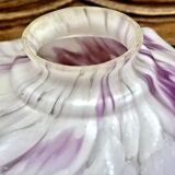 Old opal glass lampshade with up and down movement