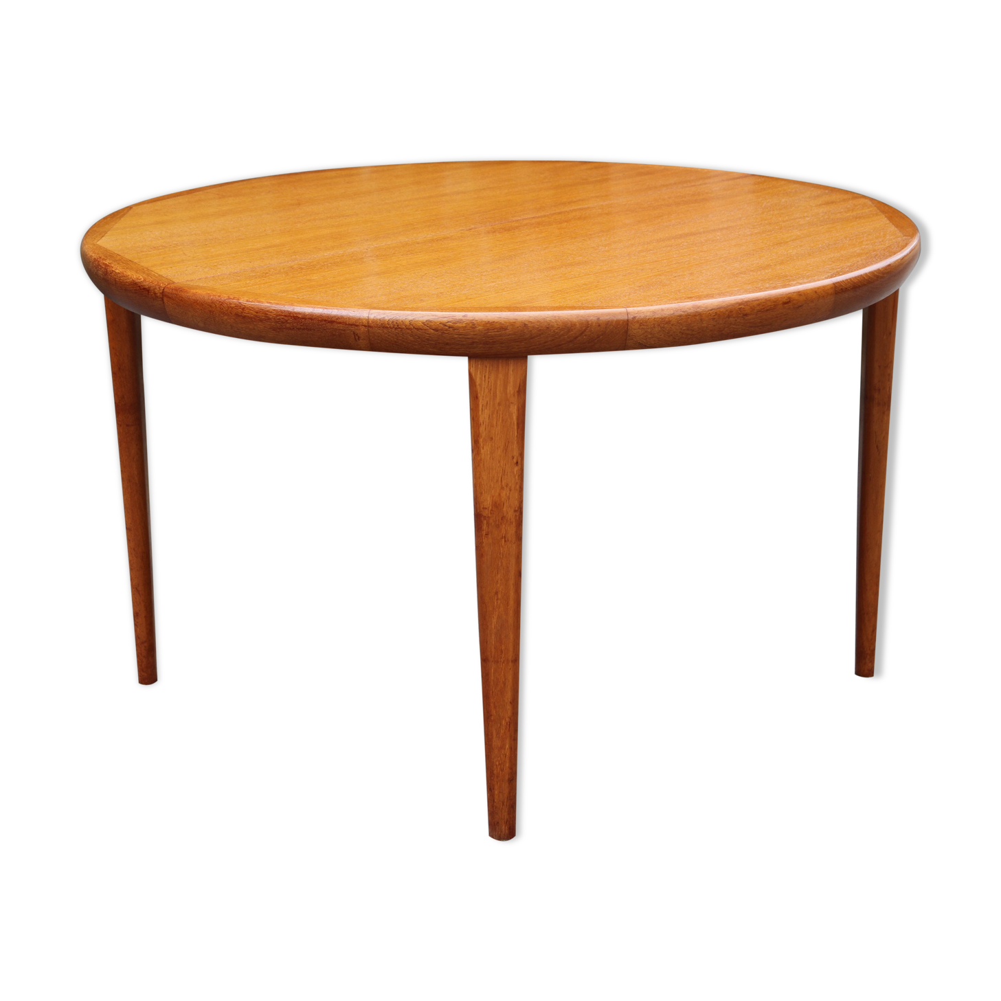 Danish teak extendable round table of the years 60