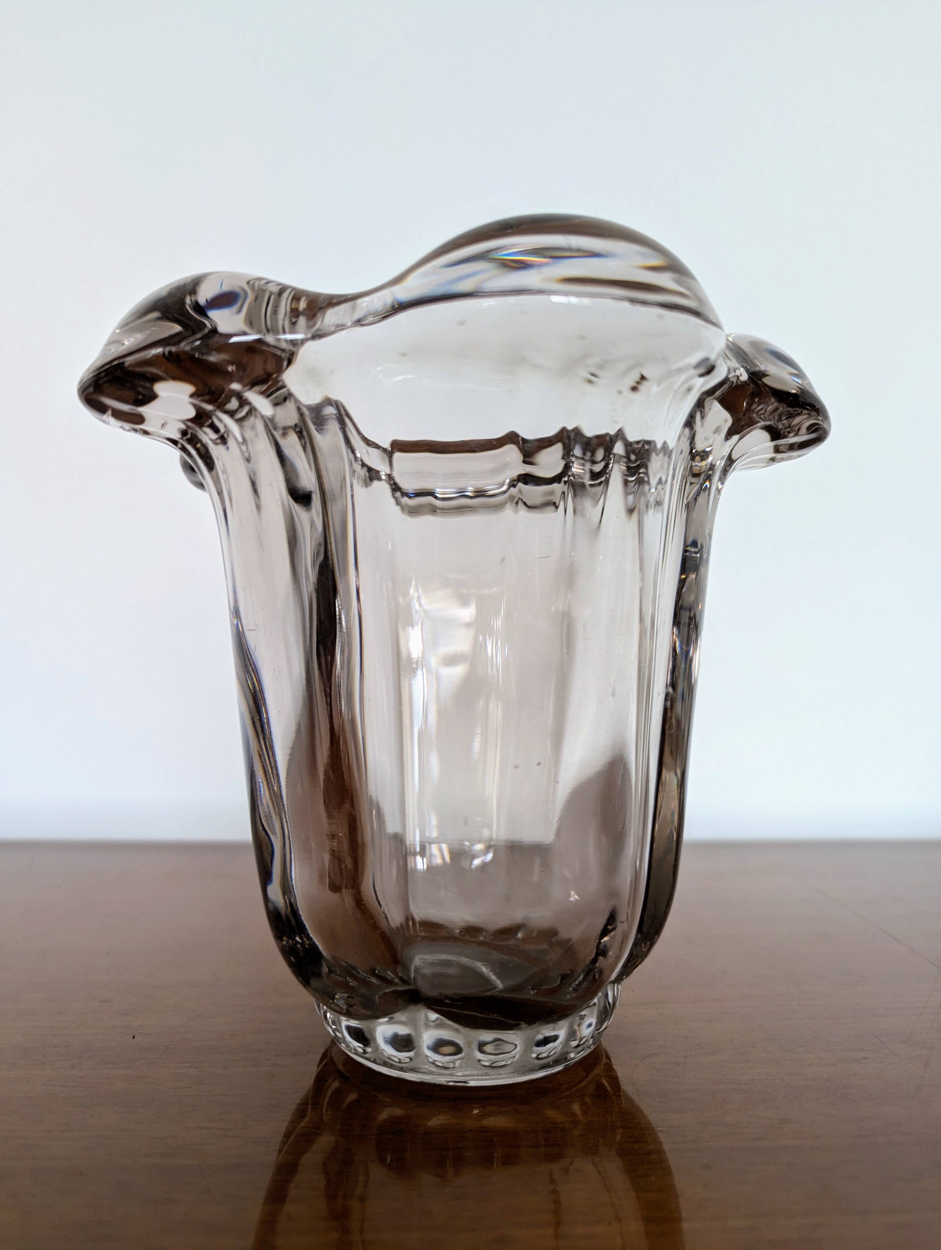 Smoked Crystal Vase