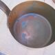 Set of 5 copper saucepans