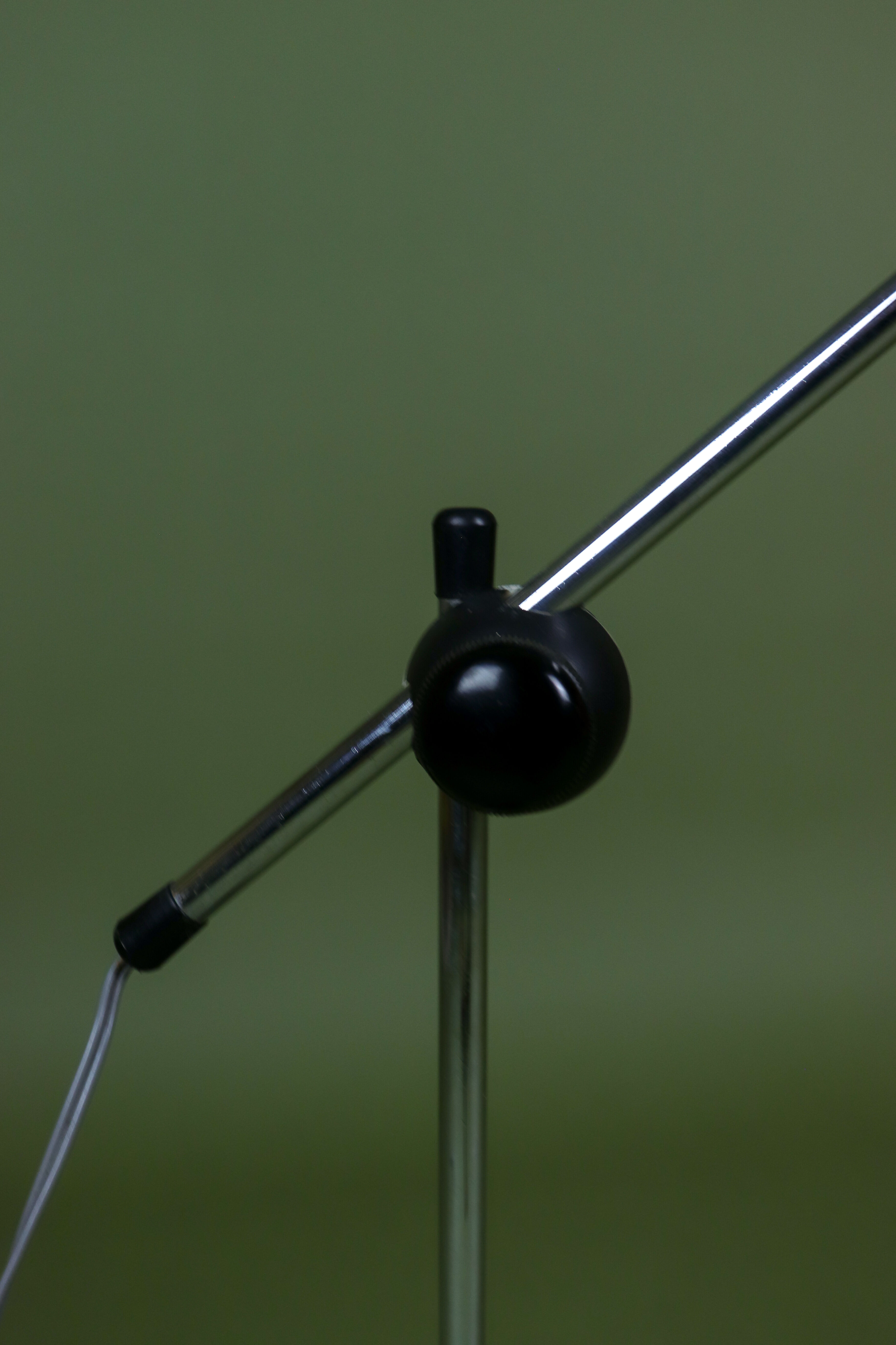 Large black metal vintage industrial desk lamp.