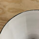 Industrial pendant light in brown and white enameled sheet metal