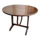 Harvestable winegrower's table in dark wood ⌀ 91 cm