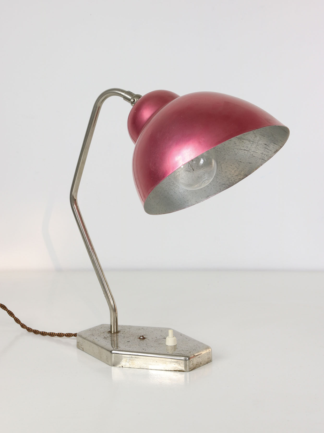 Mid-Century Red Table Lamp, 1960s